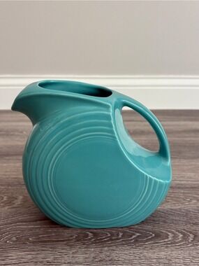 Fiesta teal ceramic Water Pitcher Made in the USA